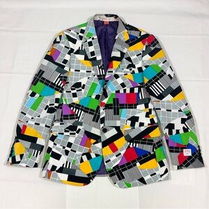 Vintage OppoSuits Men’s 42R Testival Slim Fit Blazer Suit Jacket Double Vents